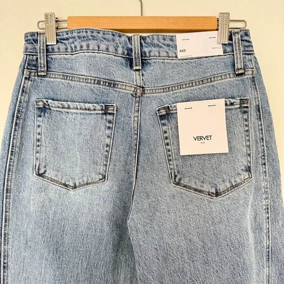Vervet Blue Women's Kate Barrel Fit Jeans - Light Blue - Picture 7 of 16
